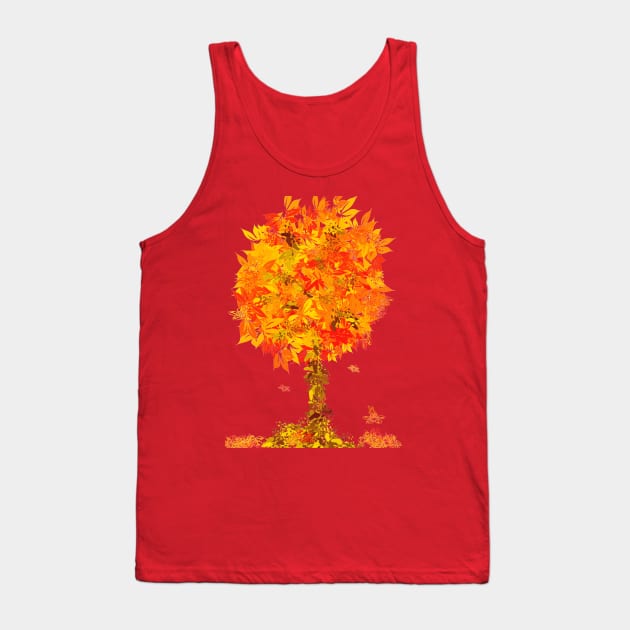 Queen Of Autumn Tank Top by scatharis